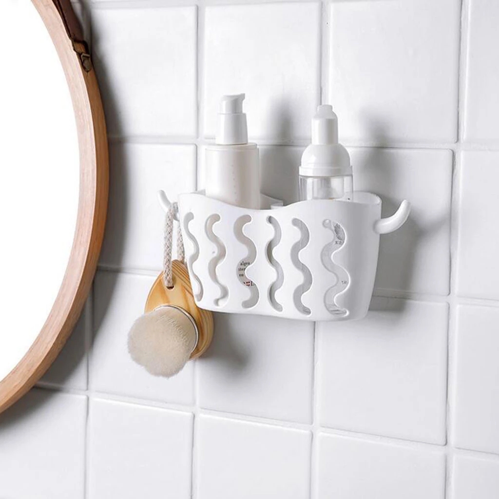 Giỏ treo có cốc hút/ Giá đỡ miếng bọt biển trong phòng tắm/ Móc đựng xà phòng/ Giá treo tường đa chức năng cho nhà bếp