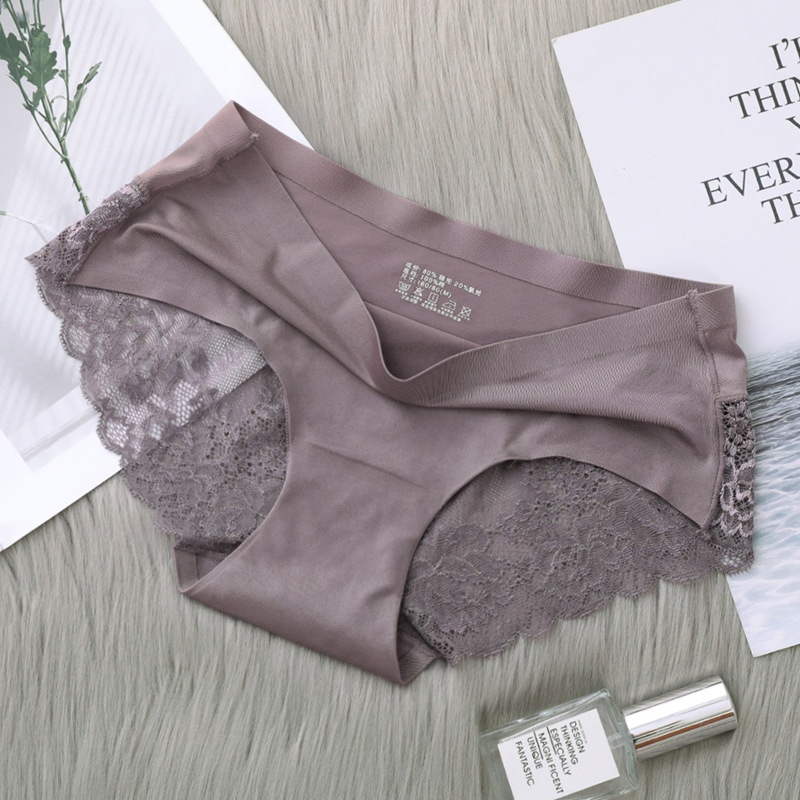 Quần Lót Ren Không Đường May Quyến Rũ Nhiều Màu Sắc Cho Nữ