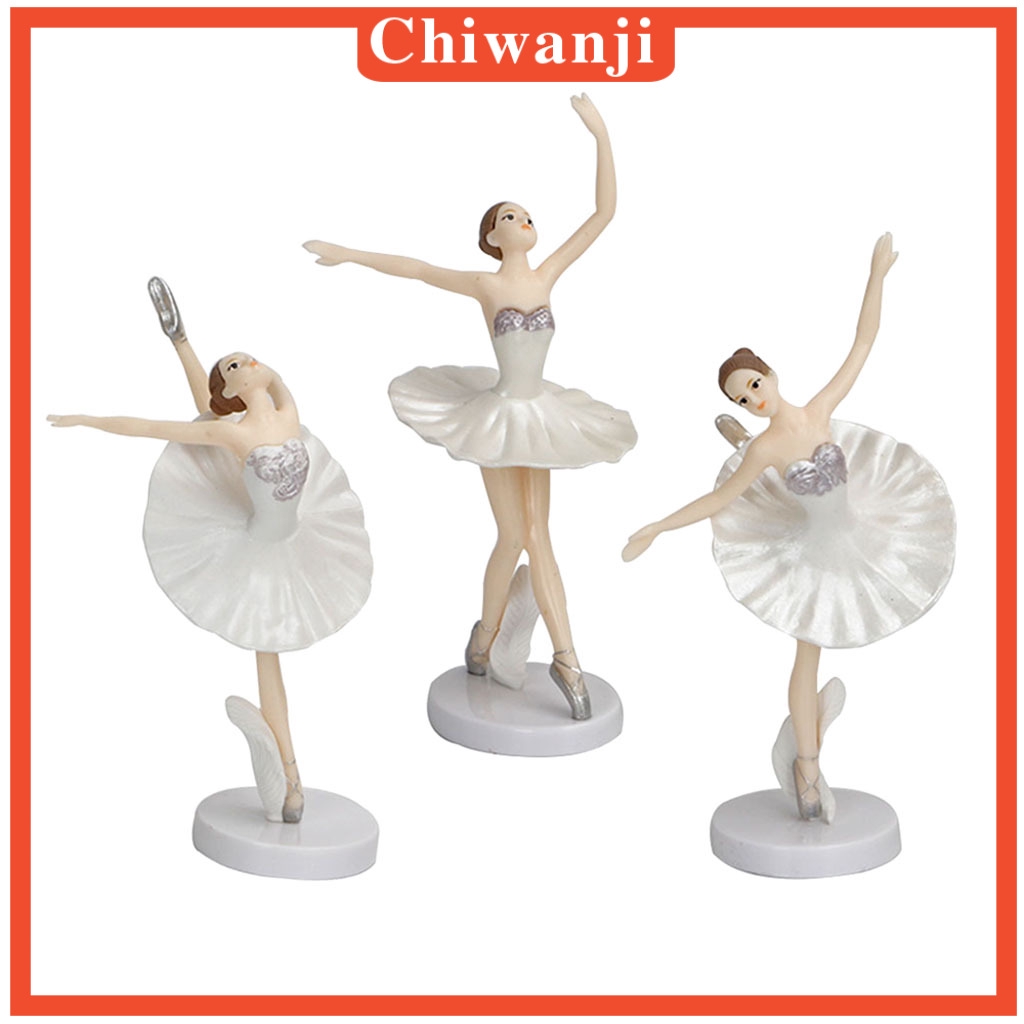 Bộ 3 tượng cô gái múa ba lê trang trí