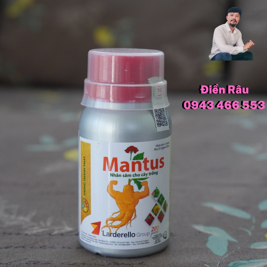 Sản Phẩm Gốc Đồng Hữu Cơ Sinh Học Mantus chai 100ml- VTNN24h ĐIỀN RÂU