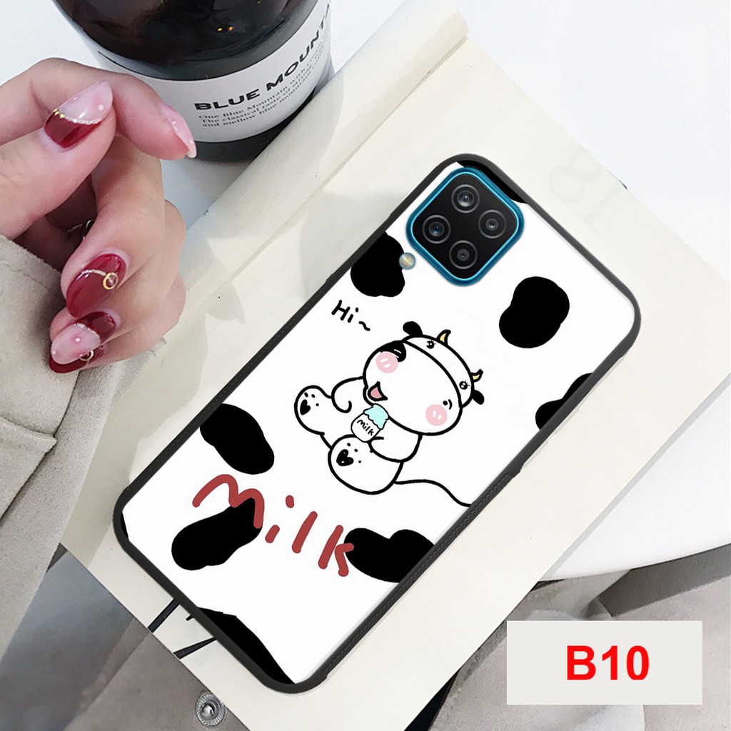 ỐP LƯNG SAMSUNG A12-SAMSUNG A22 4G 5G IN HÌNH BÒ SỮA SIÊU CUTE-GIÁ RẺ