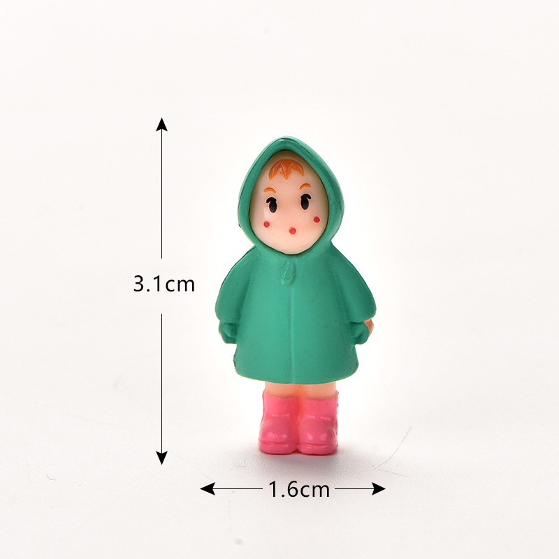 Mô hình tiểu cảnh ♥️ Mô hình cô gái đáng yêu trang trí bàn làm việc tiểu cảnh, sân vườn, sen đá