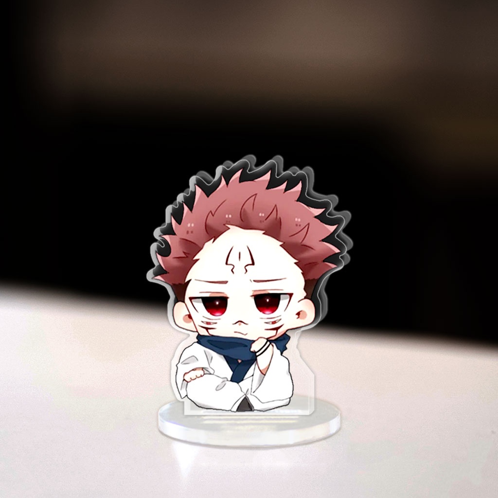 Mô hình Mini Jujutsu Kaisen Standee Chibi Anime Manga Nhân vật Gojo trang trí góc học tập cao 3cm phụ kiện shop HM Decor