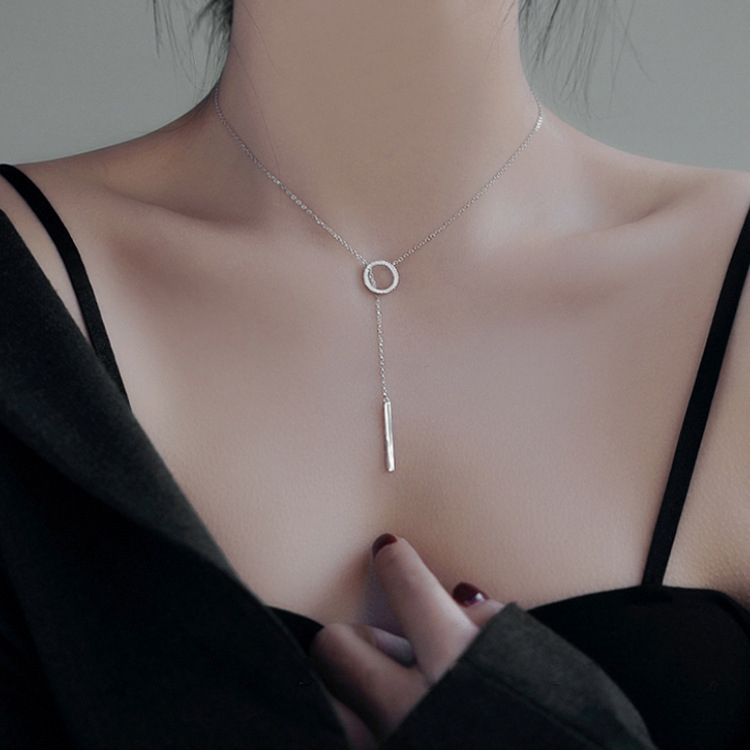 Vòng Cổ Choker Màu Vàng / Bạc Phong Cách Đơn Giản Hiện Đại Dành Cho Nữ