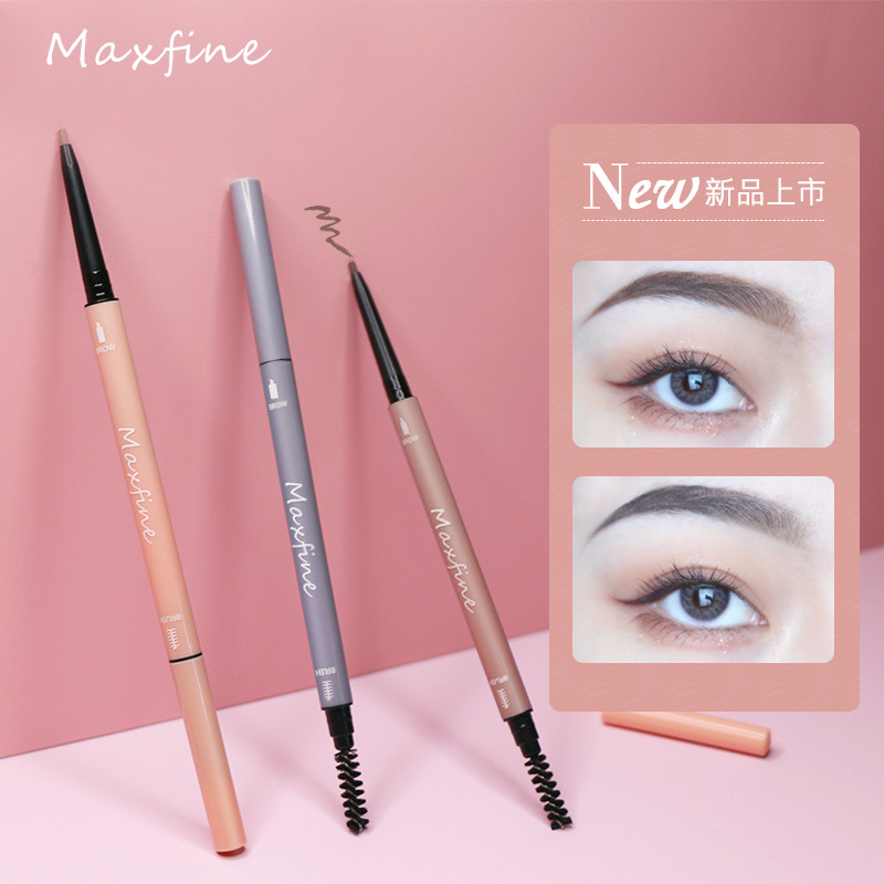 Chì Kẻ Mày maxfine 2 Đầu Double Effect không Thấm Nước 6 màu nâu | BigBuy360 - bigbuy360.vn