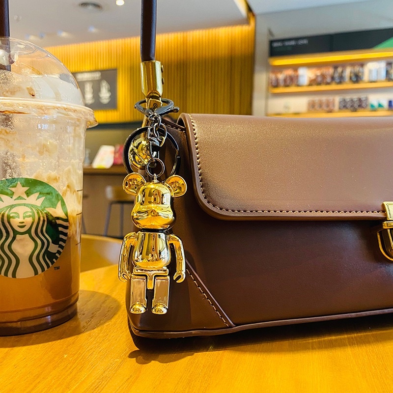 Móc Chìa Khoá Bearbrick Tráng Gương A31 Cá Tính, Móc khoá Ô tô/ Xe Máy gấu bearbrick thời trang