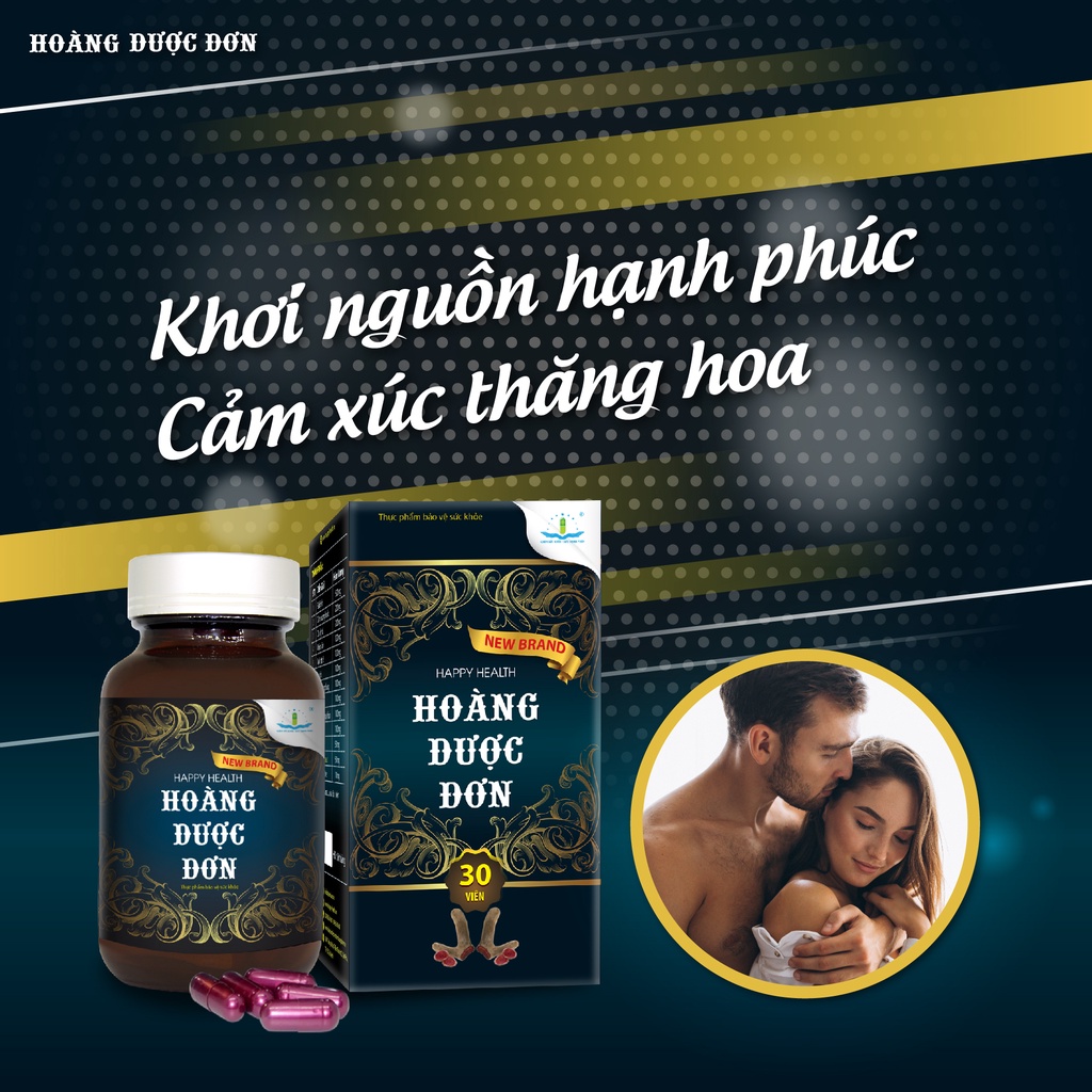 Hoàng Dược Đơn  - Hỗ Trợ Tăng Cường Sinh Lý Nam, Rối Loạn Cương Dương, Xuất Tinh Sớm.