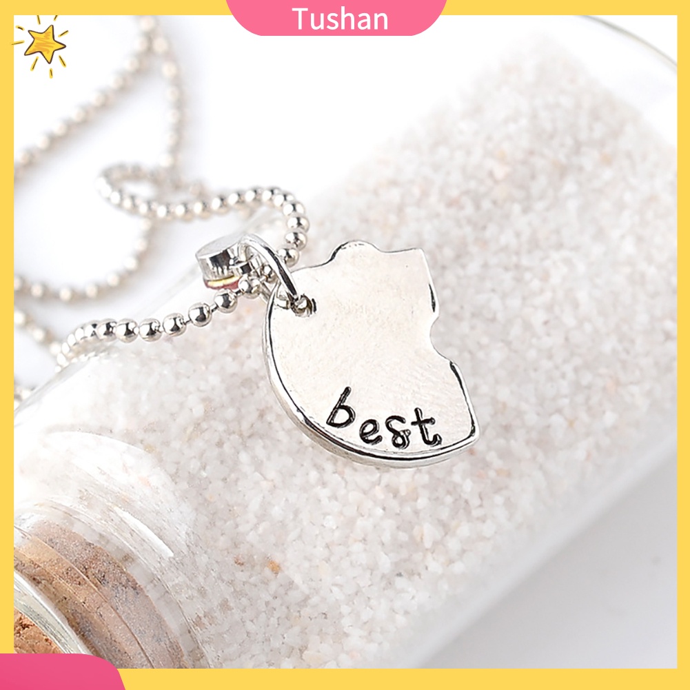 Bộ 4 vòng cổ Mặt Trái Tim Đính Đá Cho Bạn Thân
