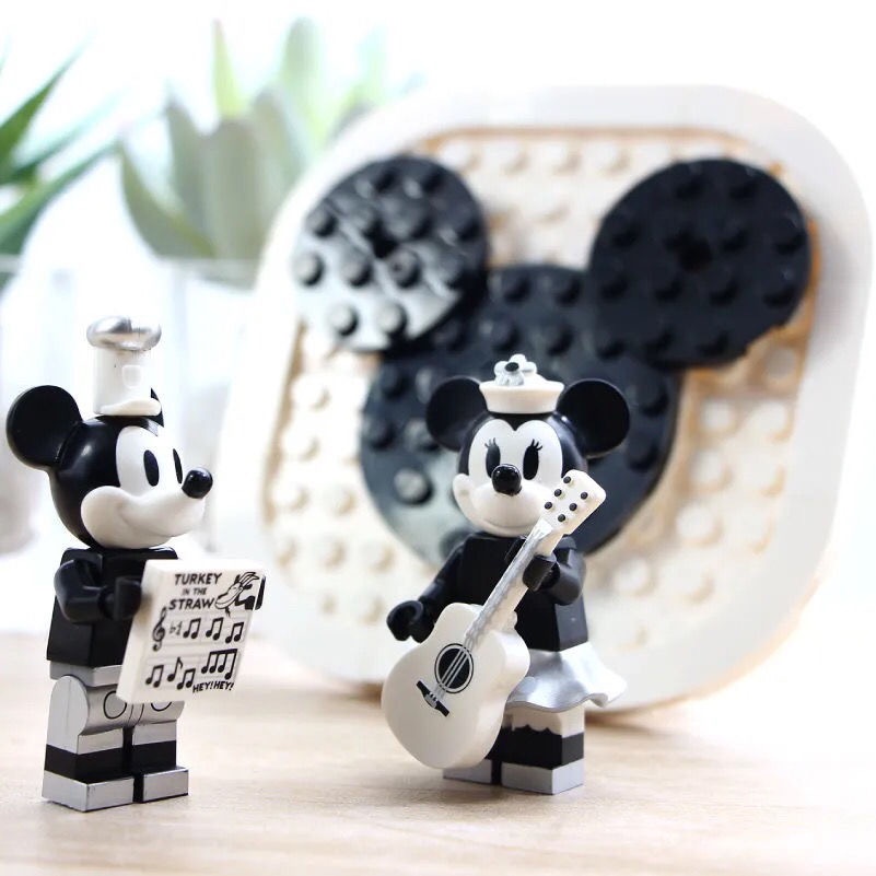 Bộ 842 Miếng|Bộ Đồ Chơi Lắp Ráp Mô Hình Tàu Thuyền Xây Dựng Disney Mickey