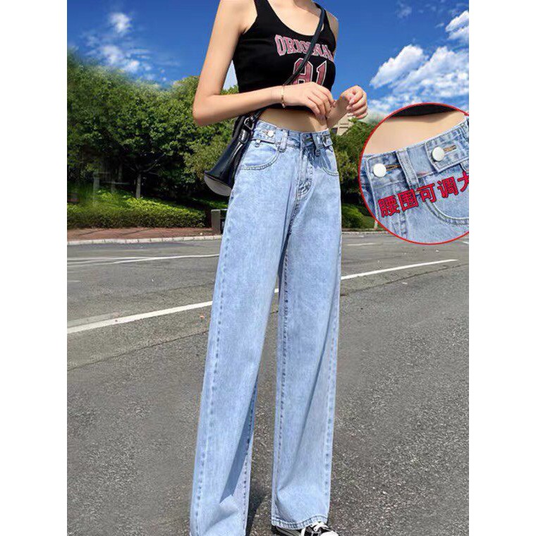 Quần Simple Jeasn Unisex có line