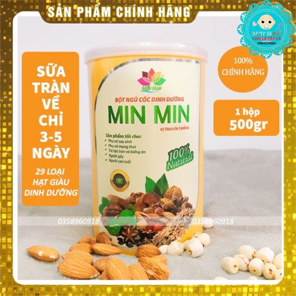Ngũ Cốc Min Min 29 Loại Hạt - Lợi Sữa - Dinh Dưỡng Cho Mẹ Bầu - Shop Con Là Tất Cả