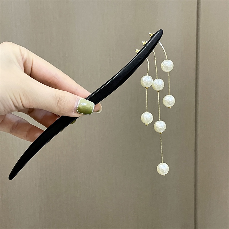 Trâm Cài Tóc Tua Rua Đính Hạt Ngọc Trai Phong Cách Trung Hoa