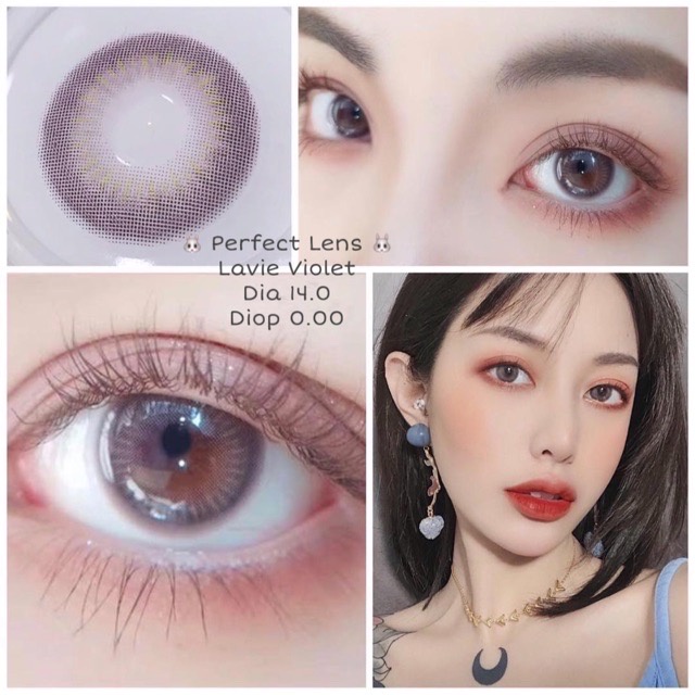 LENS MẮT , KÍNH ÁP TRÒNG PINK , VIOLET CÓ ĐỘ CẬN VÀ KHÔNG ĐỘ , DIA 14.0 ĐẾN 14.2 , CHO MẮT NHẠY CẢM GIÁ SALE