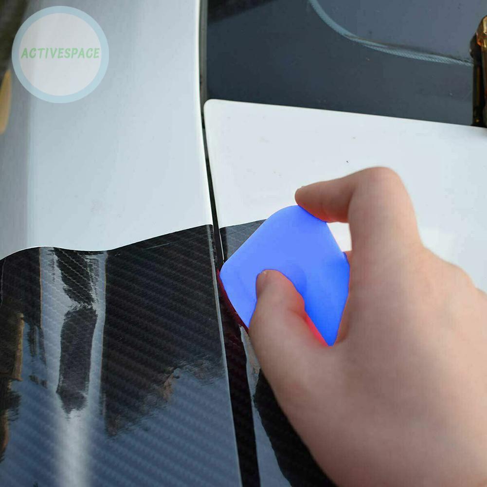 *10Pcs Mini Blue Hard Card Squeegee Scraper Tint Car Vinyl Film Wrap Tools*