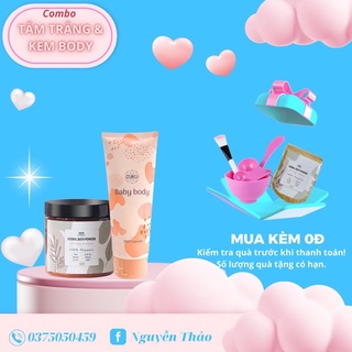 Bột tắm trắng, kem body baby