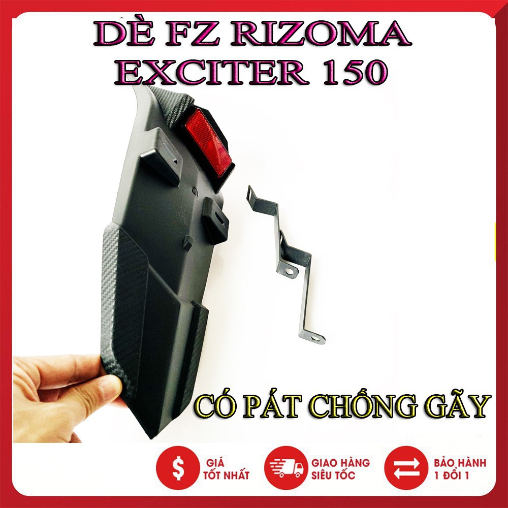 Dè Fz Chắn Bùn Sau Cho Ex 150 ( Exciter 150 ) Rizoma Chính Hãng