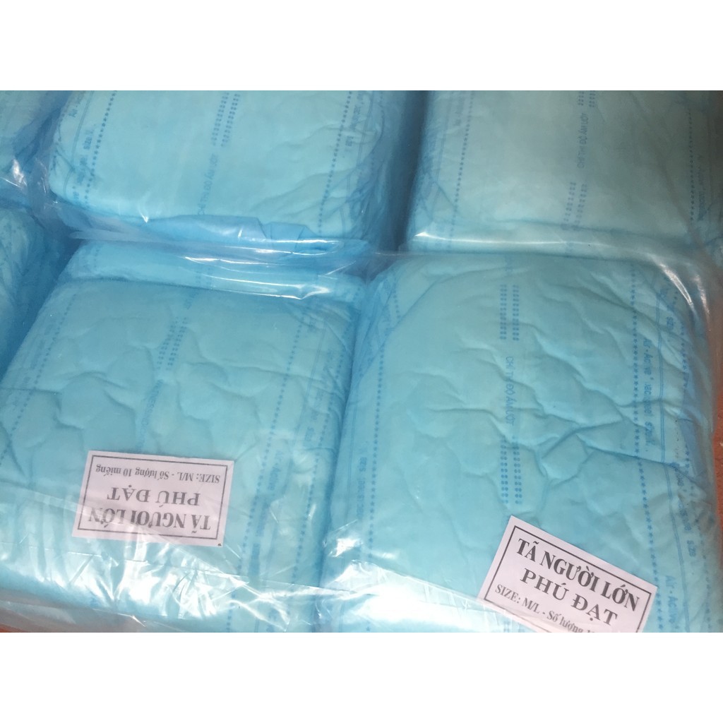( sỉ, lẻ ) Combo 10 miếng bỉm dán người già Phú Đạt size M-L, hàng loại 1