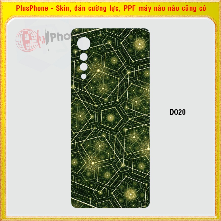 Dán Skin cho điện thoại LG Velvet 5G in hình nhiều mẫu hot