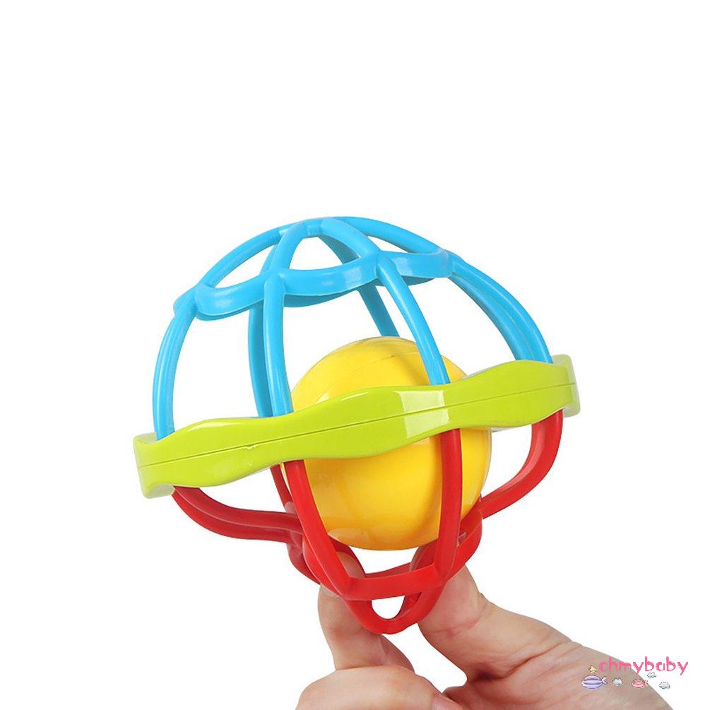 【OMB】 Baby Hand Catching Ball 0-3 Years Old Soft Rubber Fitness Ball Rattle Toy