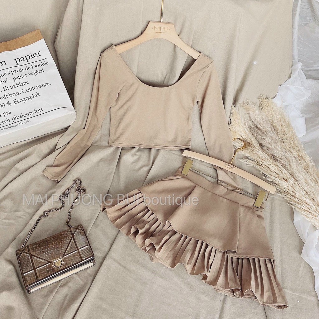 Chân Váy Xếp Ly Gấu Ms 330_Xưởng May Quang Anh