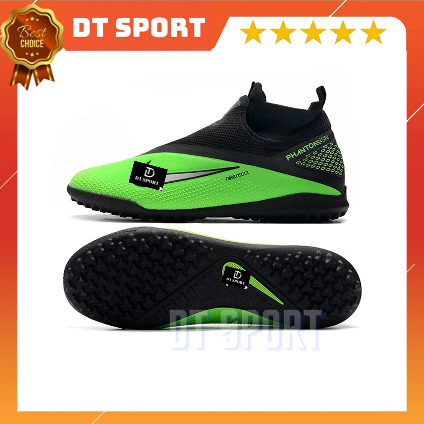 [Tặng Túi Rút Và Tất] Giày Đá Bóng Sân Cỏ Nhân Tạo React Phantom Vision 2 Pro Dynamic Fit TF, Giày Đá Banh Nam