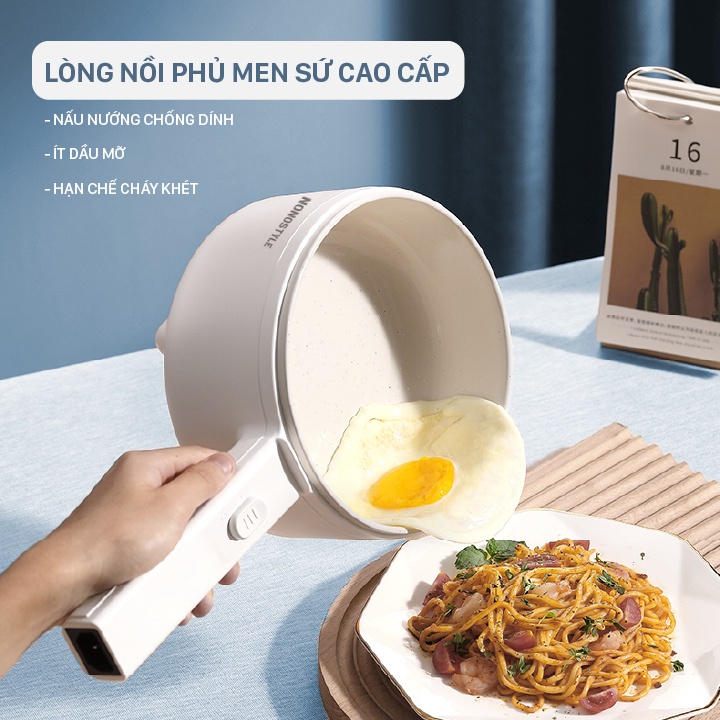 Nồi lẩu điện đa năng mini NONOSTYLE (2L) - BH 12 THÁNG