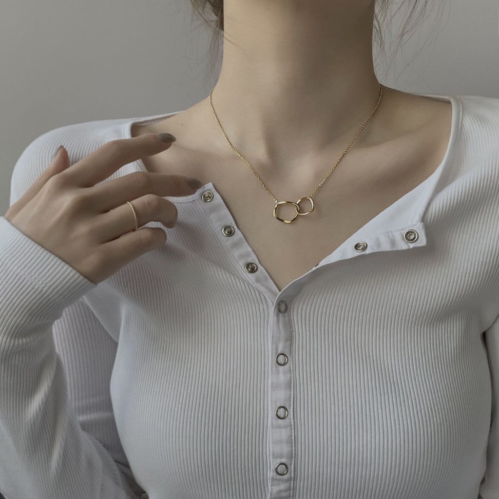 vòng cổ Mặt Tròn Đơn Giản C133