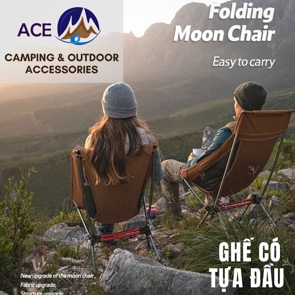 Ghế dã ngoại gấp gọn có tựa đầu cao YL10 NatureHike NH20JJ036