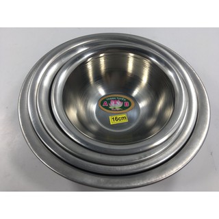Combo 10 tô inox sài gòn lòng sâu trộn thực phẩm hàng phi 16