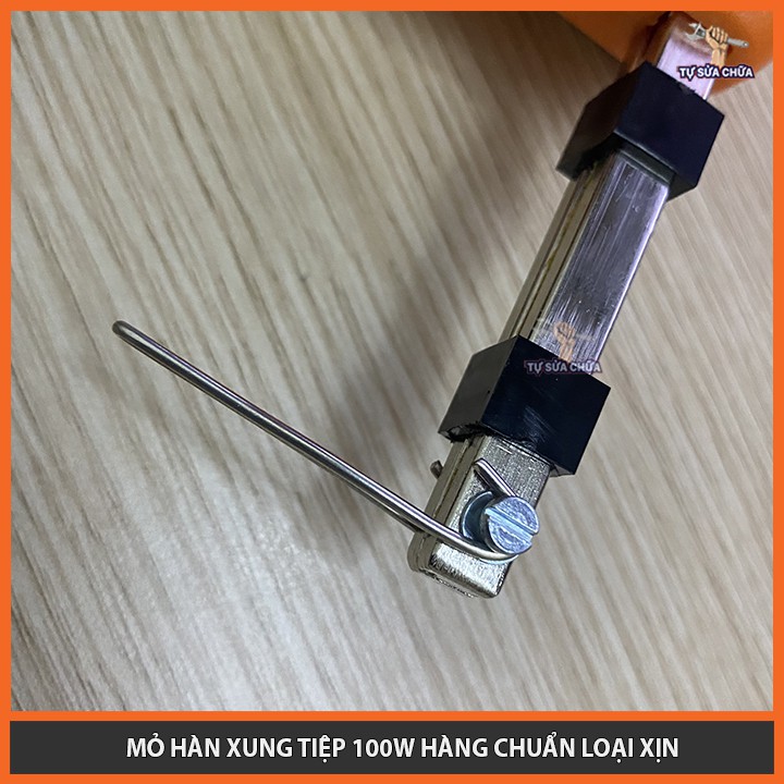 Mỏ hàn xung Tiệp 100W hàng chuẩn loại xịn, gia nhiệt cực nhanh, tặng kèm 5 mũi hàn hợp kim siêu bền