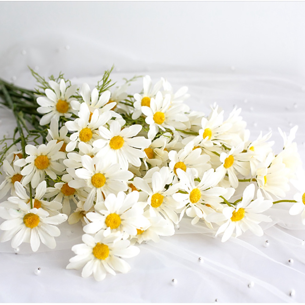 Epoch Bó Hoa Cúc Giả Bằng Lụa Dài Nhiều Màu Dùng Trang Trí Tiệc Cưới / Lễ Tình Nhân Diy