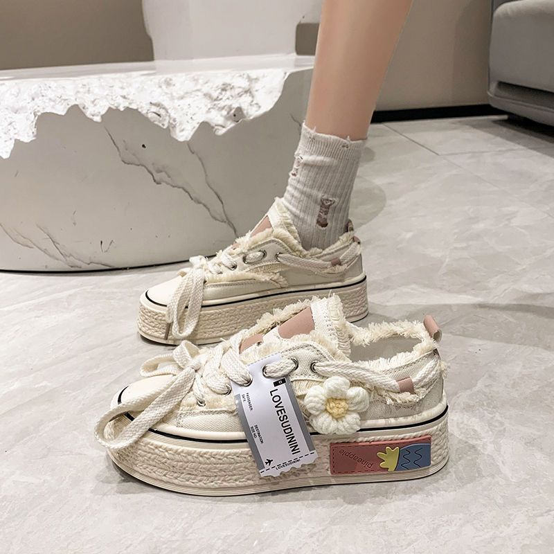 Giày Thể Thao Canvas Đế Dày Thoáng Khí Thời Trang Cho Nữ