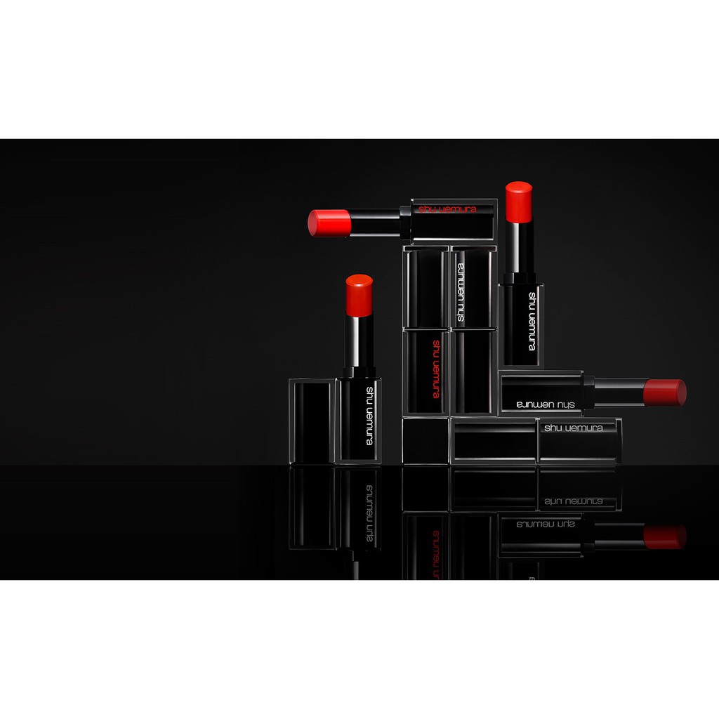 SON THỎI VỎ ĐEN MỊN MÔI SHU UEMURA MÀU M RD 187 ROUGE UNLIMITED MATTE - OLIX