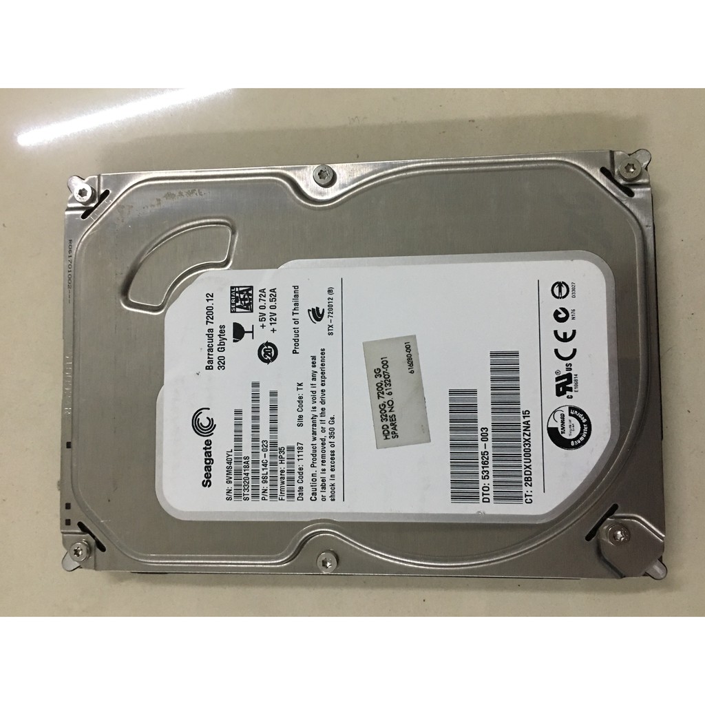 HDD 320GB SEGATE PC, SK100% | WebRaoVat - webraovat.net.vn