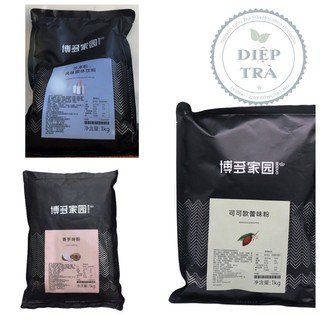 Bột Boduo 1kg các vị: Socola/Khoai Môn/Chống phân tầng đồ đá xay (Mix/Frappe) 1kg