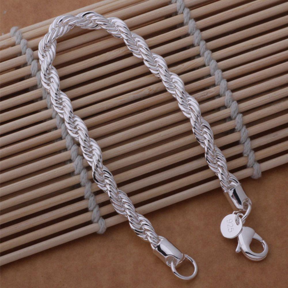 Vòng Tay Dây Xoắn 4MM Thời Trang Cho Nam Và Nữ