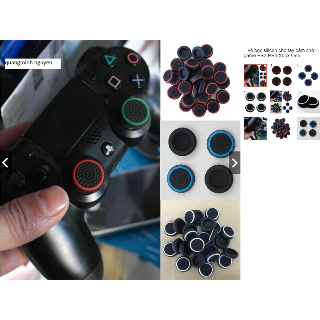 bọc silicon analog loại tốt cho tay cầm chơi game PS3 PS4 Xbox One