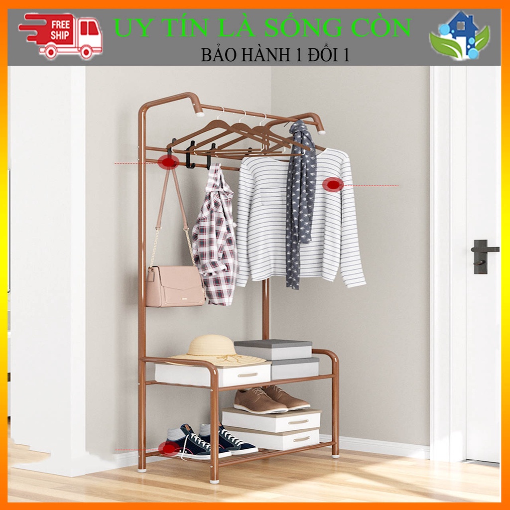Kệ treo quần áo chữ L sào cây treo mũ nón túi giỏ xách ba lô, Giá treo quần áo tủ giày dép đồ đa năng sinh viên tiện lợi