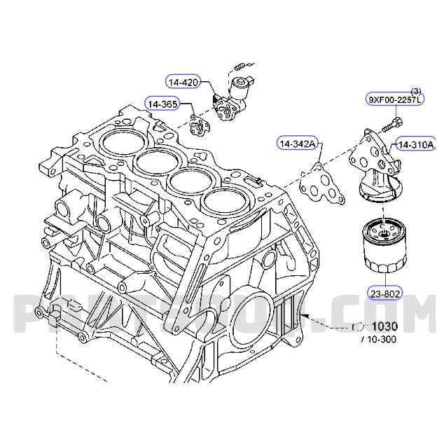 Lọc nhớt Mazda 3, Mazda 6, Mazda CX5  . Hàng cao cấp MANN xuất xứ ĐỨC, W6018, PE0114302B