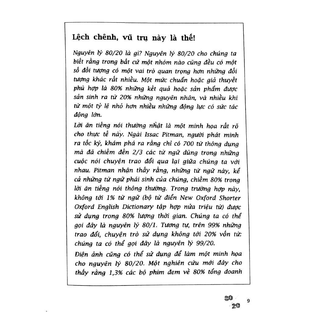 Sách - Nguyên Lý 80/20 - Bí Quyết Làm Ít Được Nhiều (Tái Bản 2017)