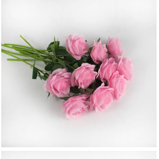 Hoa giả- Hoa hồng lụa nhập khẩu một bông to