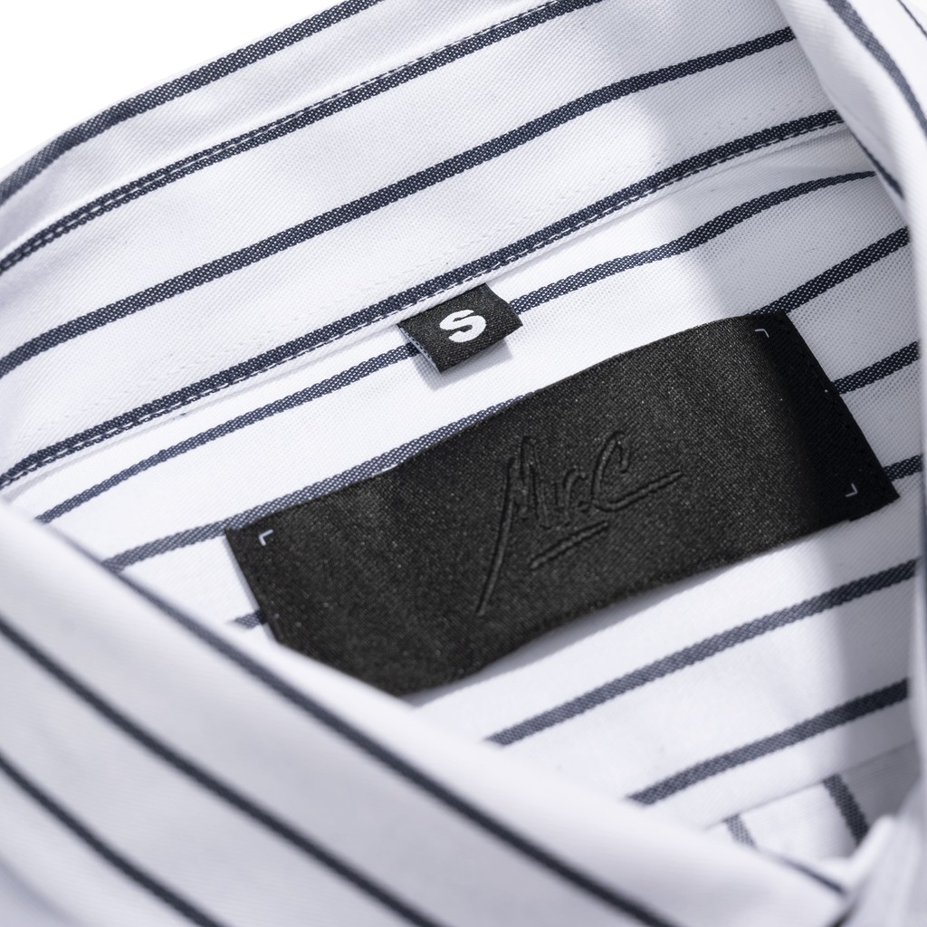 Áo sơ mi nam tay dài họa tiết sọc dọc MRC 210048 chất vải Oxford cao cấp chuẩn form, tôn dáng, mền mịn - MENFIT