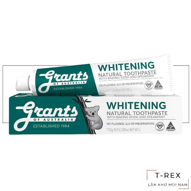 [HOT] Kem Đánh Răng Hữu Cơ Grants Of Australia Whitening 110Gr