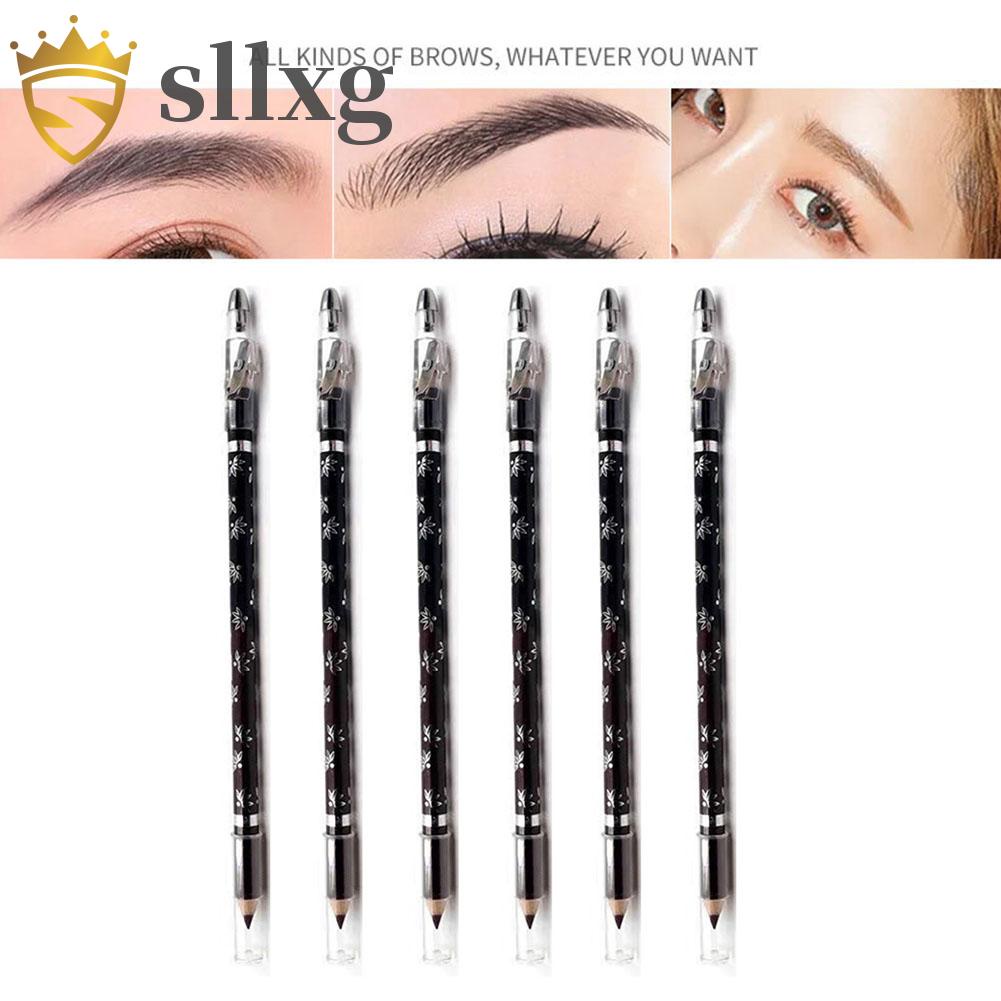 Bút kẻ lông mày 2 màu đen nâu chống thấm nước
 | BigBuy360 - bigbuy360.vn