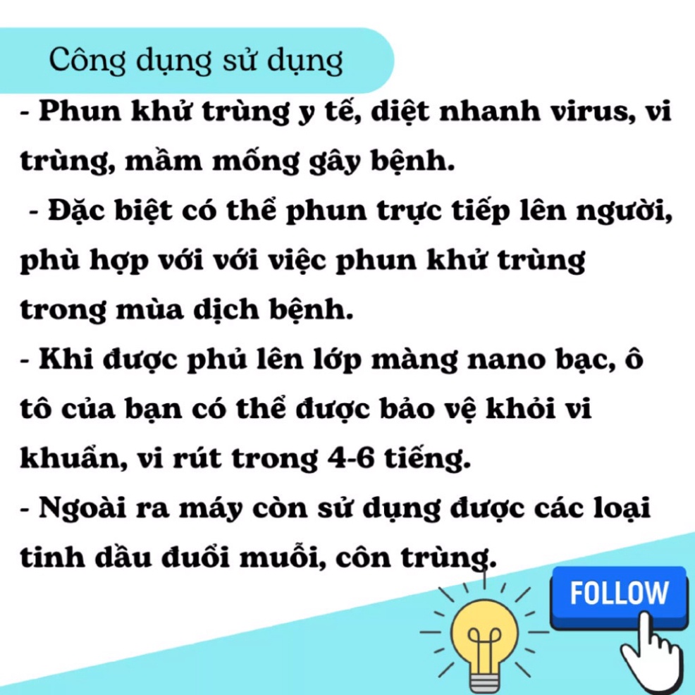 Khử Khuẩn Trên Ô Tô Máy xịt khử khuẩn trên oto, Súng XỊT KHỬ KHUẨN NANO K5 Pro 8 ĐẦU LED CAO CẤP HÀNG CHÍNH HÃNG