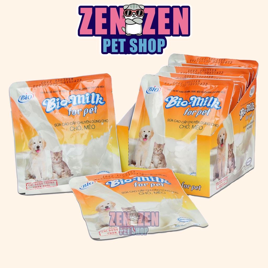 Sữa Bột Cao Cấp Chuyên Dùng Cho Chó Con, Mèo Con - Bio Milk For Pet - 100gr - Biomilk