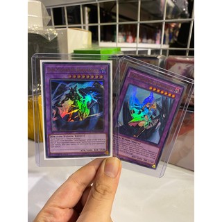Thẻ bài Yugioh Combo Thầy trò phù thủy áo đen cưỡi rồng Dark Magician Girl - Ultra Rare - Tặng bọc bài nhựa bảo quản