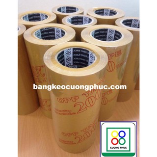 1 cây 6 cuộn băng keo đục 200 ya,siêu dầy,siêu dính.