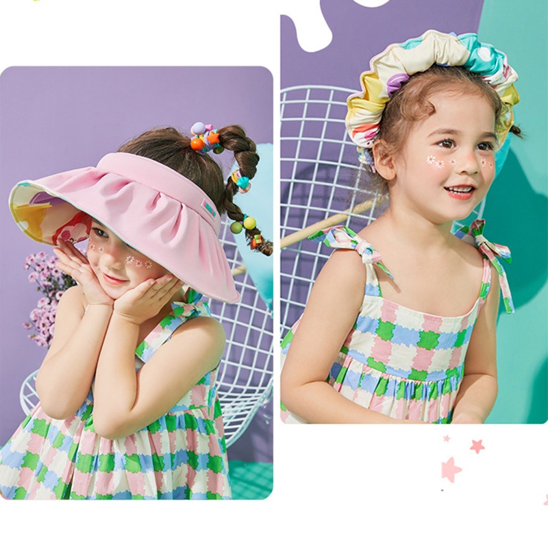 Mũ Lưỡi Trai Nửa Đầu Chống Nắng In Hình Thỏ Hồng Thời Trang Mùa Hè Cho Mẹ Và Bé