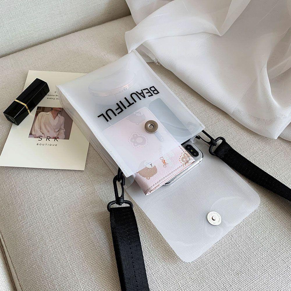 ELEGANT Túi Đựng Mỹ Phẩm Bằng PVC Trong Suốt Thời Trang Mùa Hè Cho Nữ